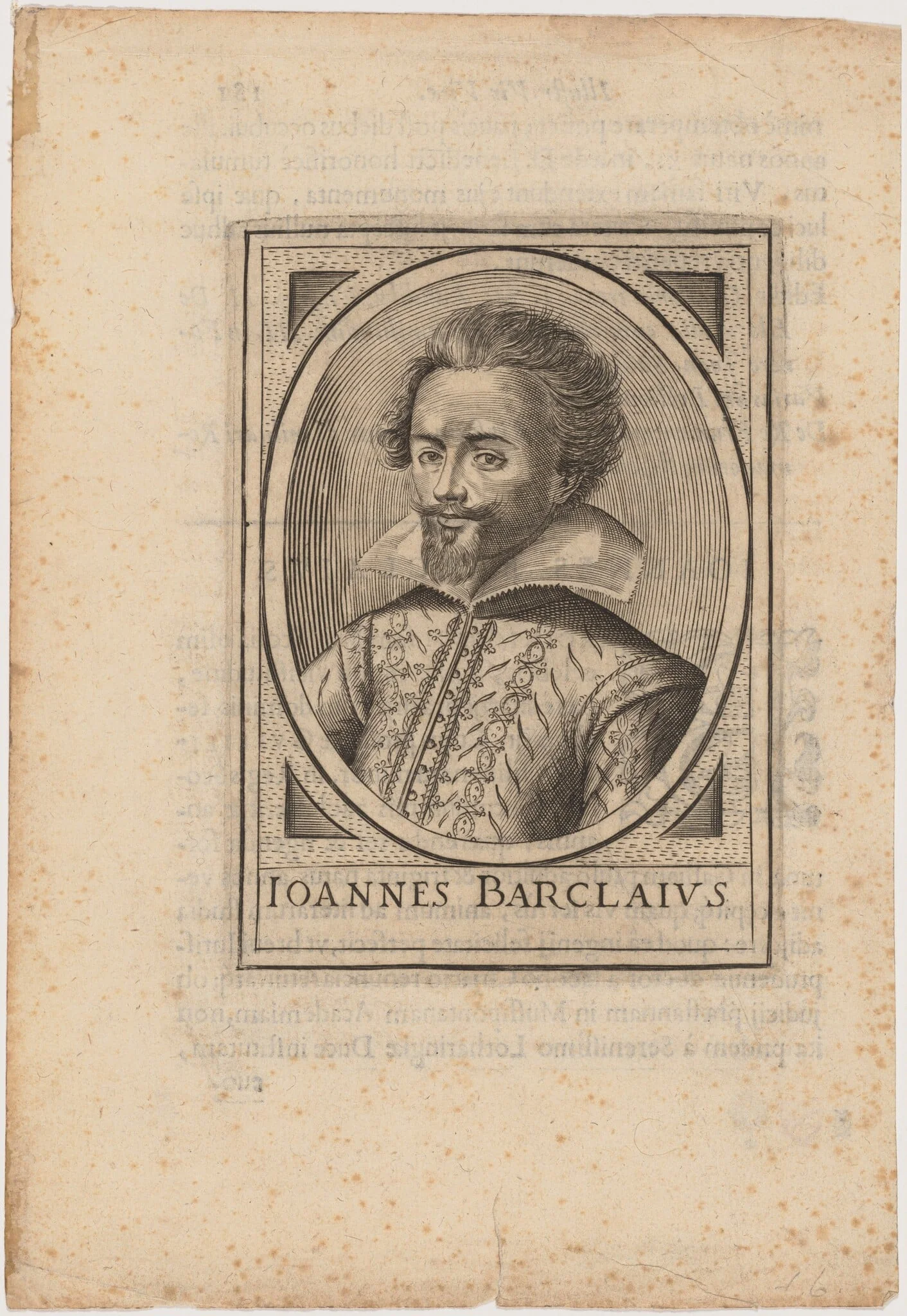 John Barclay, by Unknown, ink, 1630