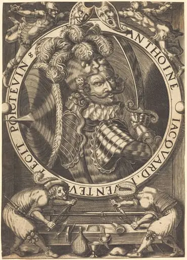Self-Portrait (The Trade Card of Anthoine Jacquard)