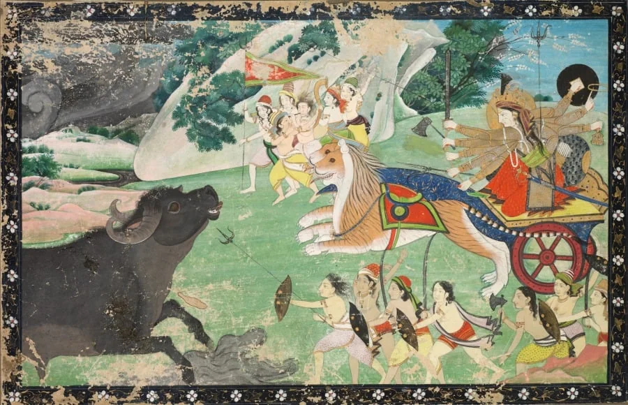 Durga Slaying Mahisha, by Unknown, unspecified, 1830