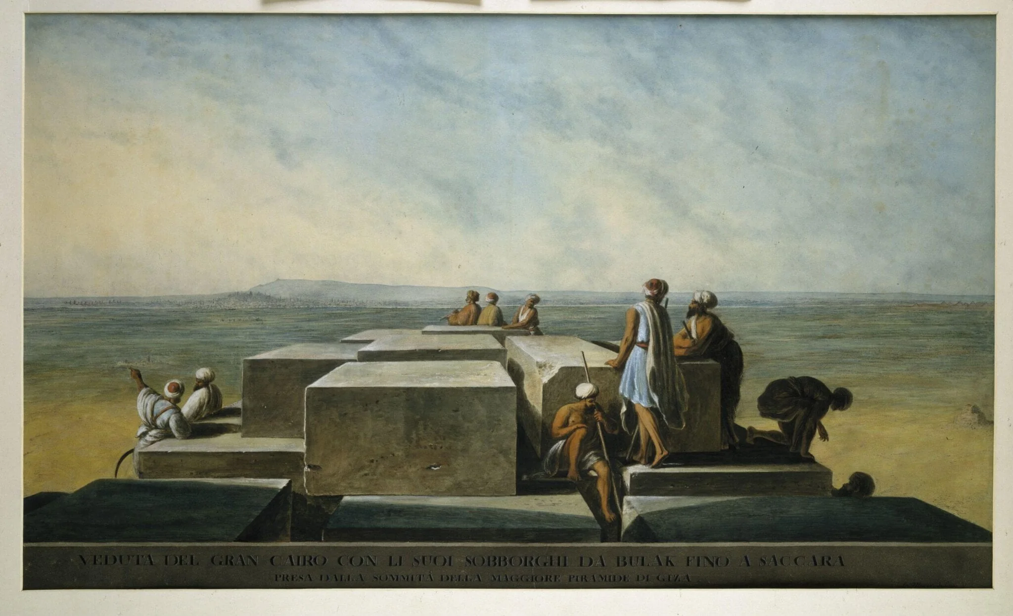View of Grand Cairo from the Summit of the Great Pyramid of Giza