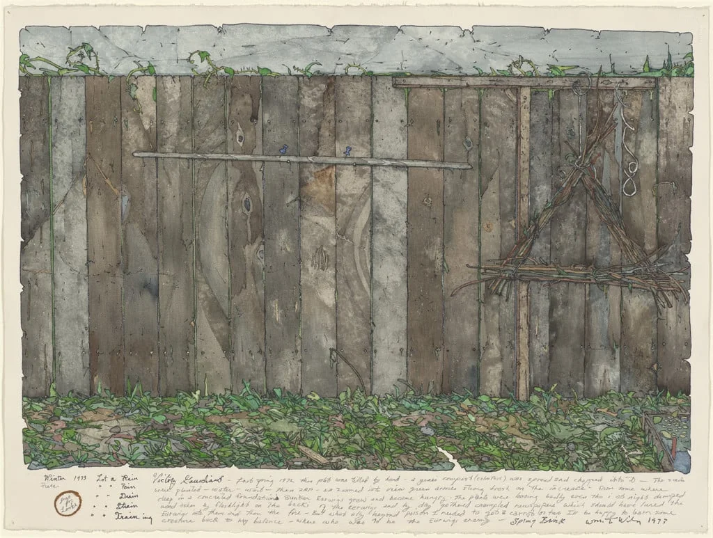 Untitled, by William T. Wiley, watercolor, 1973