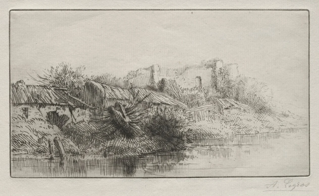 Abandoned Village, by Alphonse Legros, 1884