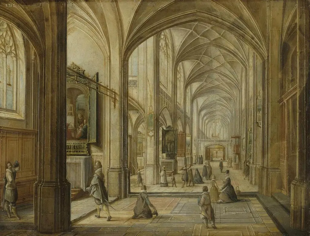 Interior of a Gothic Church