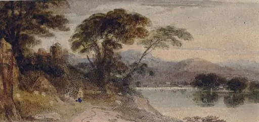 Landscape with lake