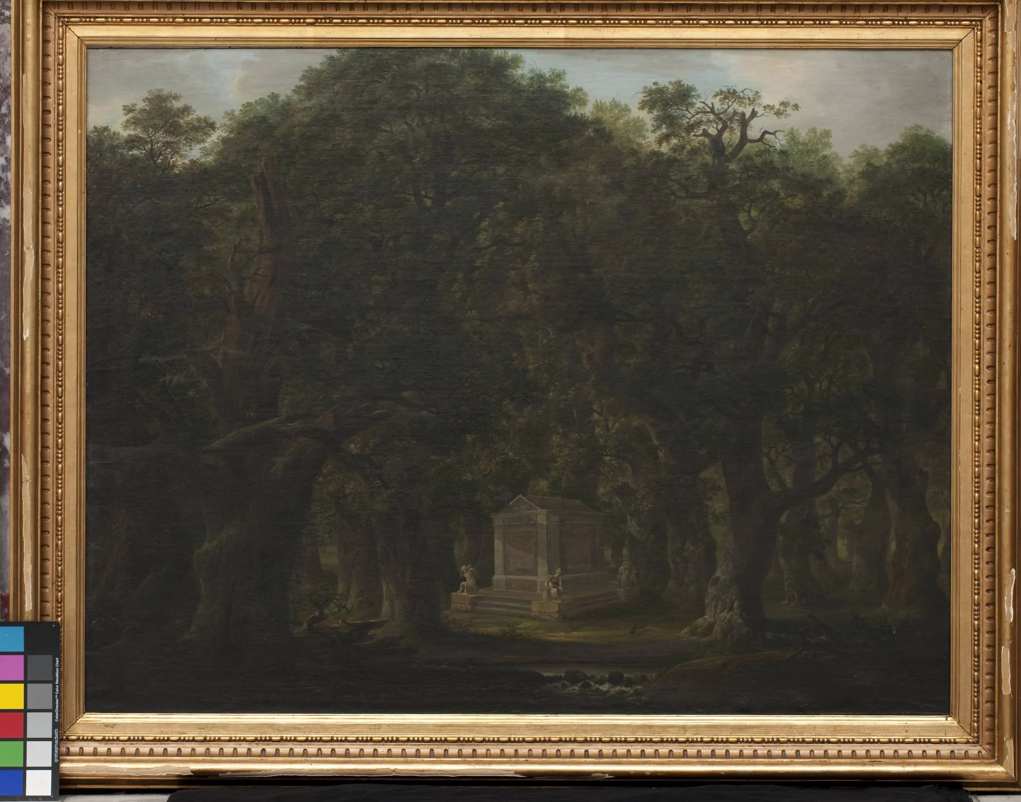 Monument in an Oak Wood, by Unknown, 1786