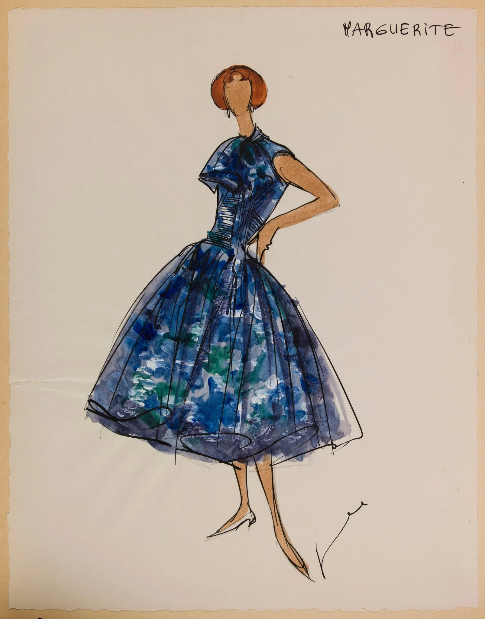 Margeurite, by Marie-Louise Carven, 1956