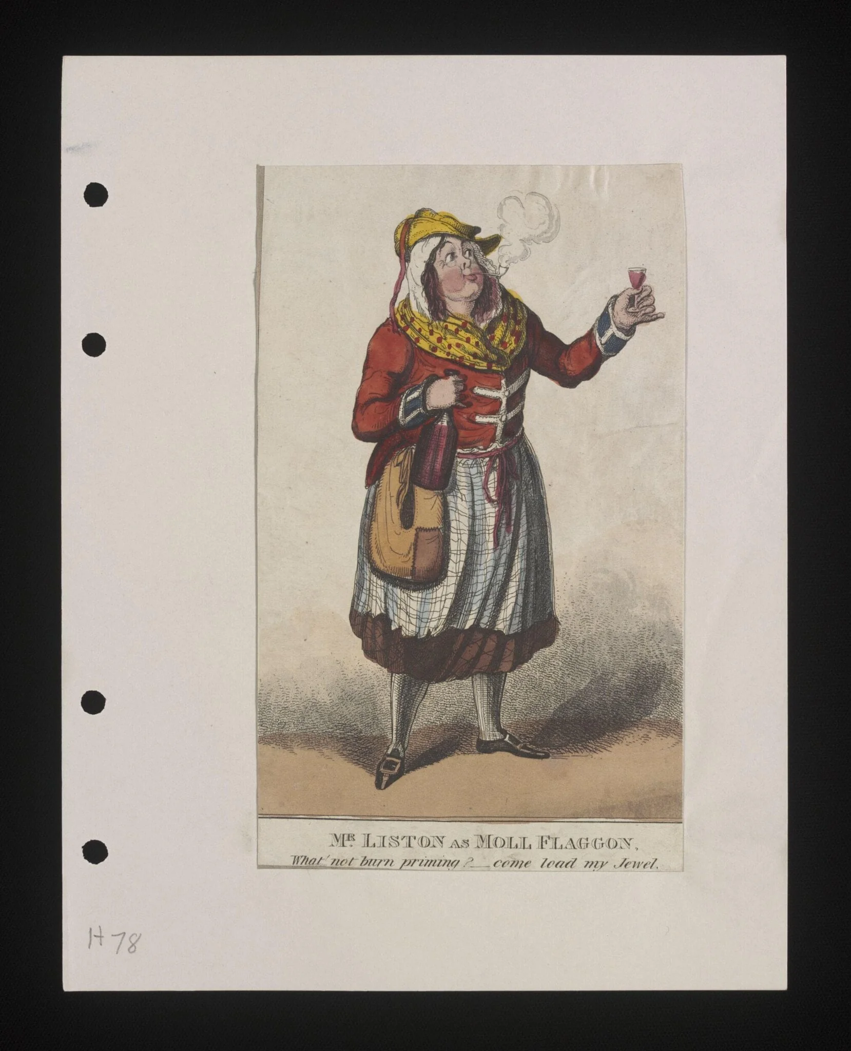 Mr Liston as Moll Flaggon, by Unknown, 1850