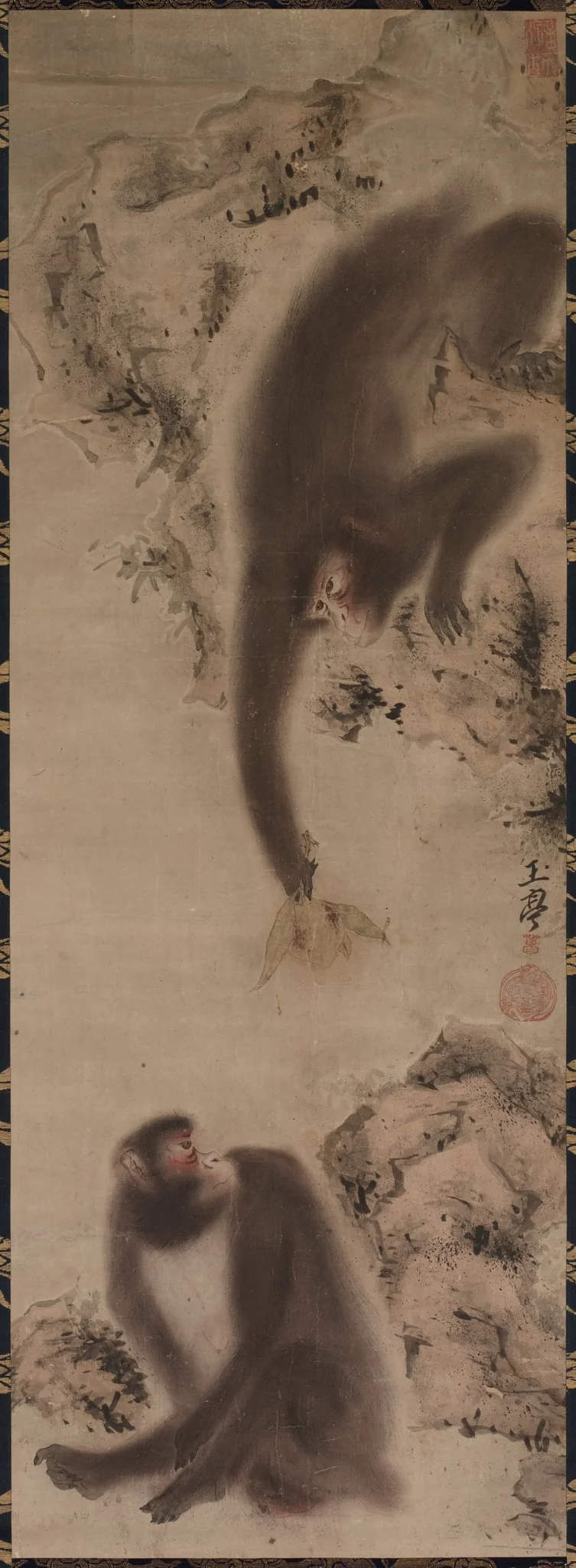 Monkeys, by Gyokutei Katsu, unspecified, 1800