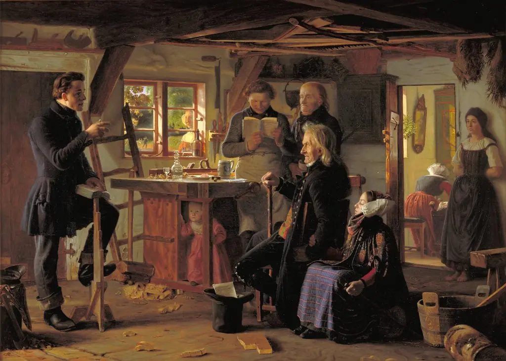 Mormons Visiting a Country Carpenter