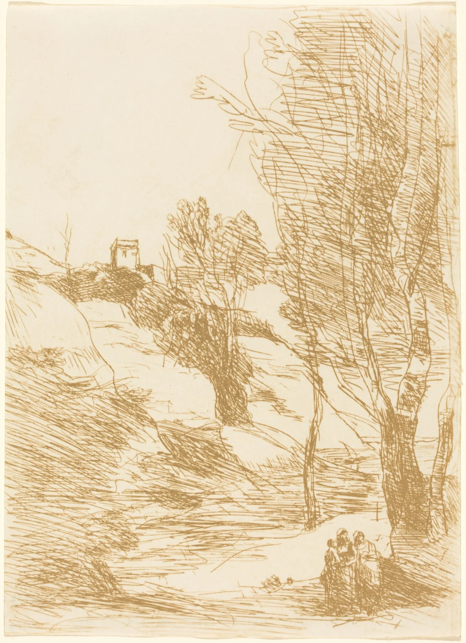 Souvenir of Salerno (Souvenir de Salerne), by Jean Baptiste Camille Corot, 1871
