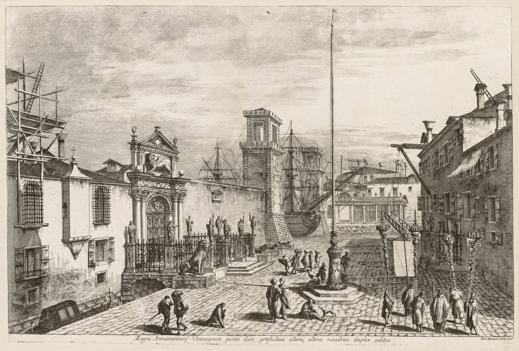 Views of Venice:  The Gates of the Arsenal, by Michele Marieschi, 1741