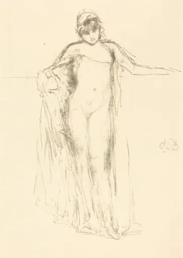 Draped Model, Standing
