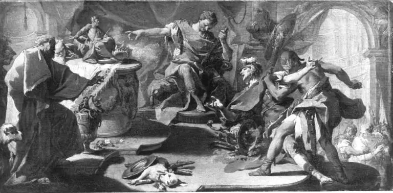 The St. Eustace refuses idolatry