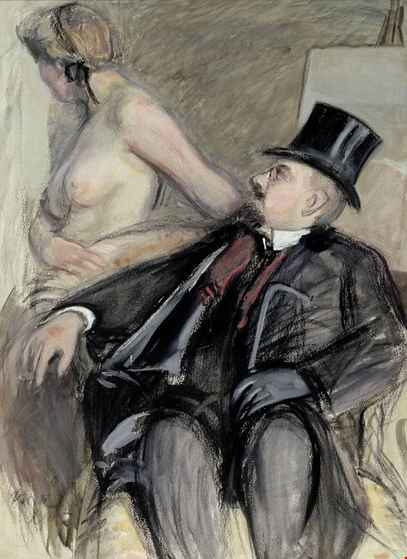 Arne Cederholm with a Model