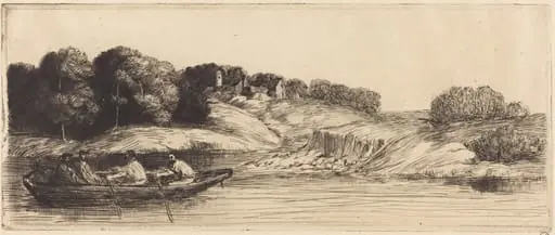 Landscape with Boat, 1st plate  (Le paysage au bateau)