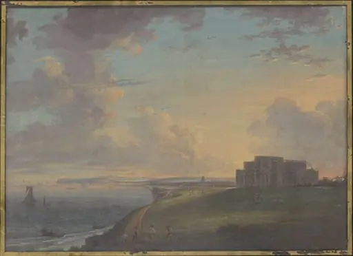 Highcliffe Castle, Dorset (High Cliff, Hampshire), from the East