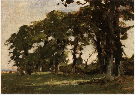 Row of Trees near the Shore, by Nathaniel Hone the Younger, unspecified, 1881