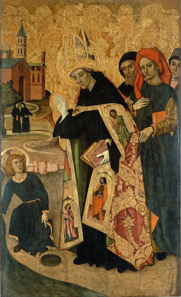 Saint Augustine Meditates on the Trinity when the Child Jesus Appears before him