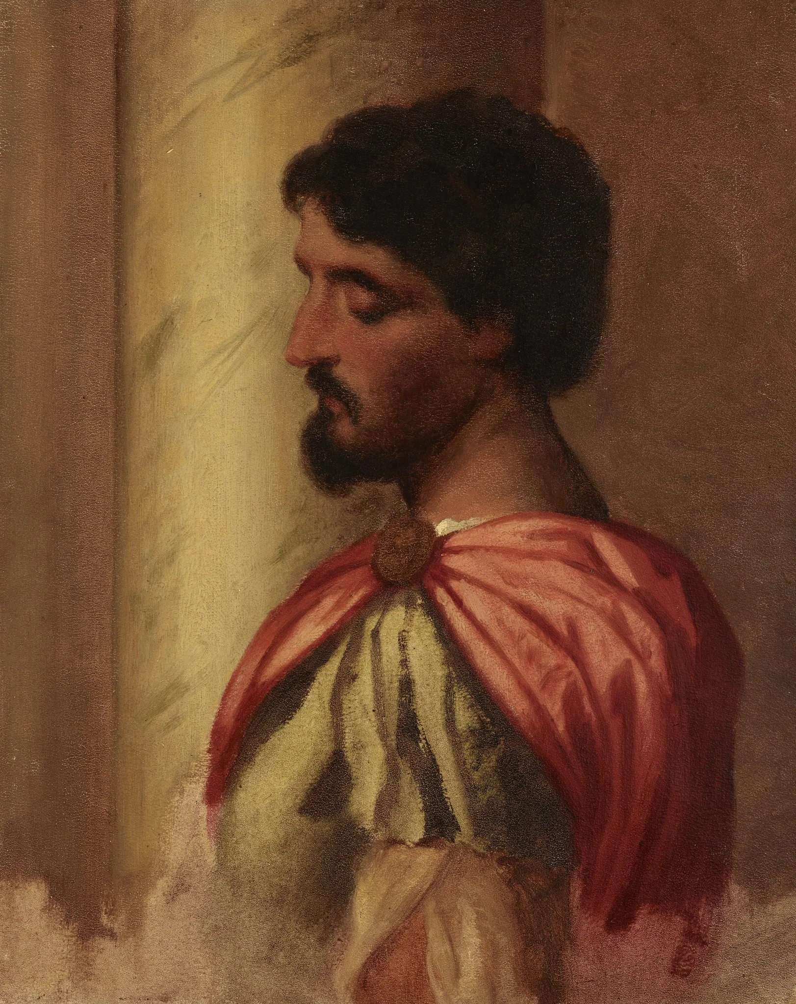 Roman Soldier. Copy of a fragment of the painting "The Massacre of the Innocents" by Bonifacio Veronese?, by Artur Grottger, unspecified, 1864