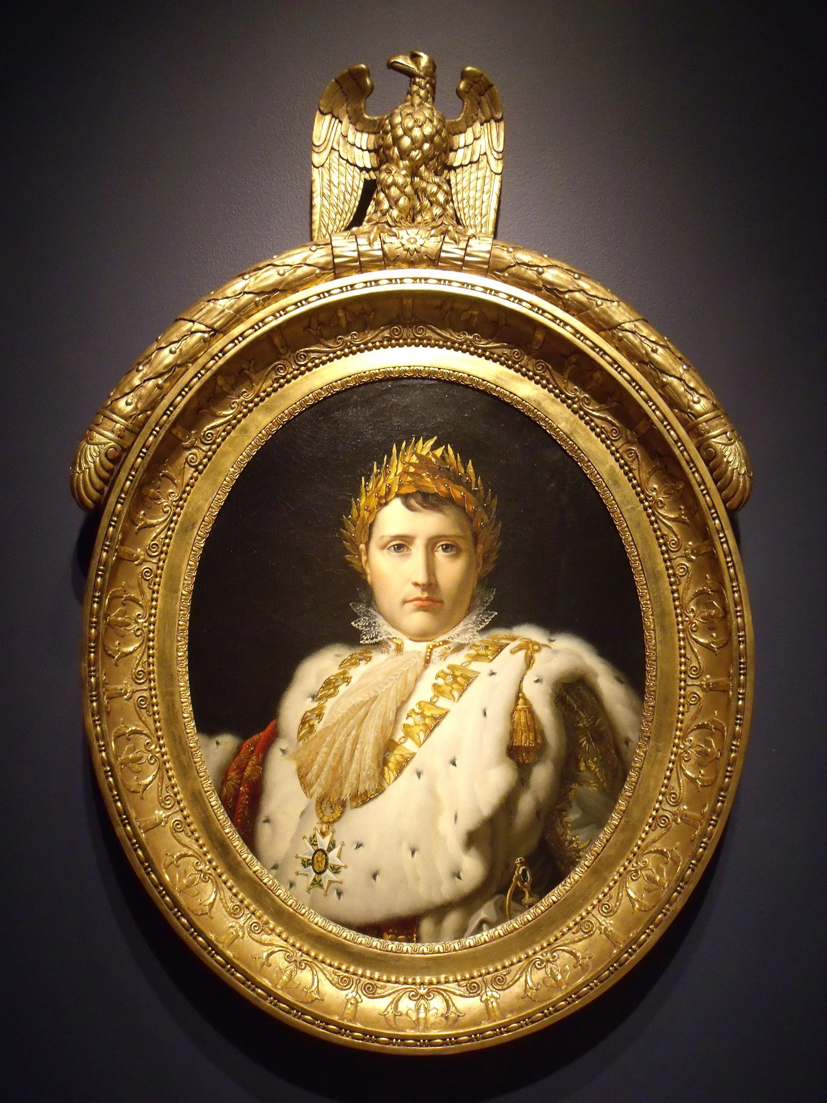 Napoleon the first in Coronation robe, by Unknown, oil, 1805