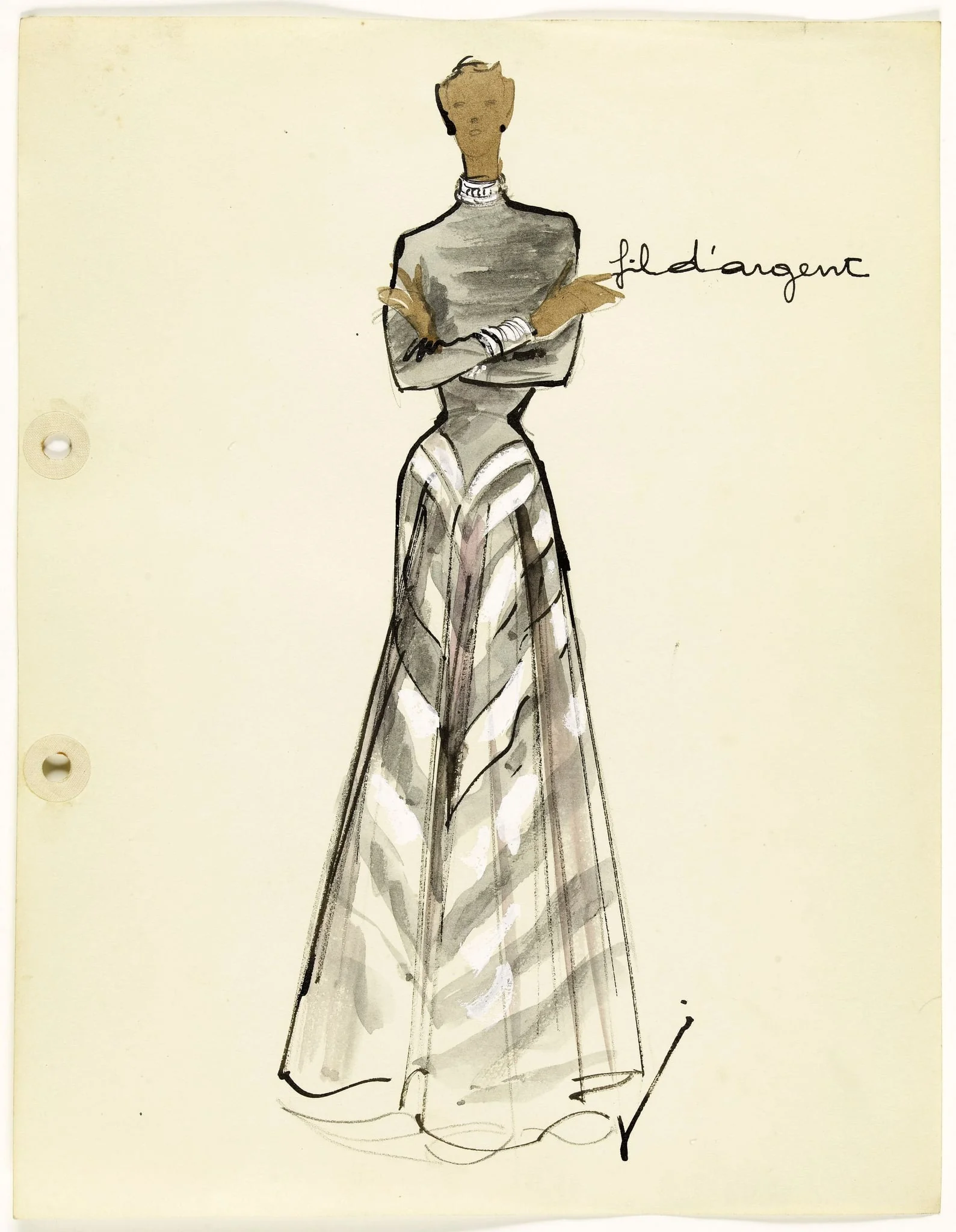 'Fil d'argent', by Marie-Louise Carven, 1951