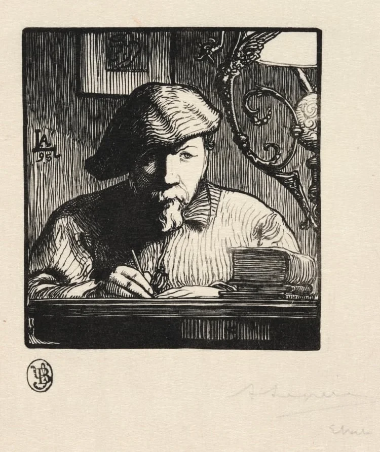 Self-Portrait, by Auguste Lepère, 1895