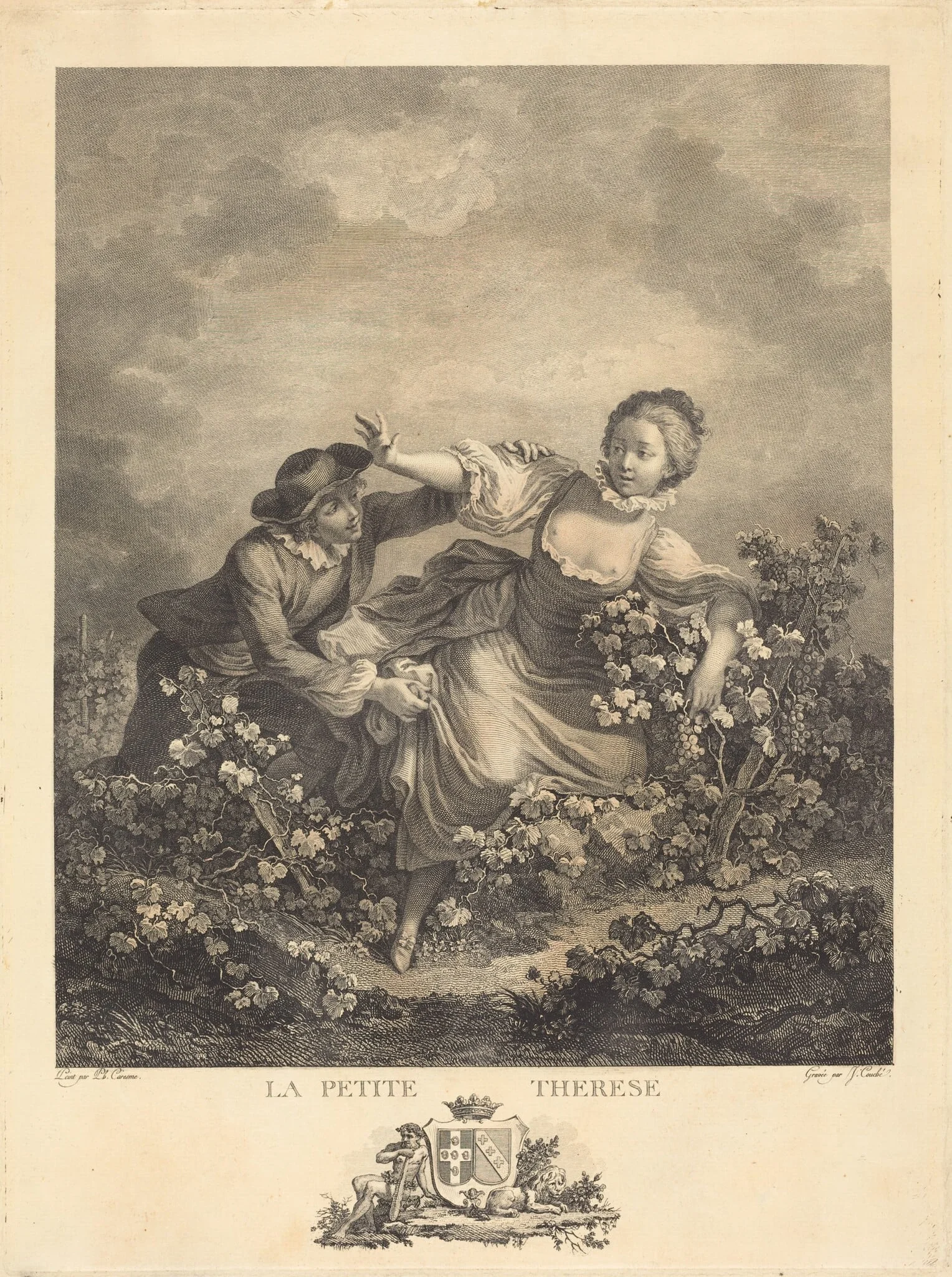 La Petite Thérèse, by Jacques Couché, ink, 1776