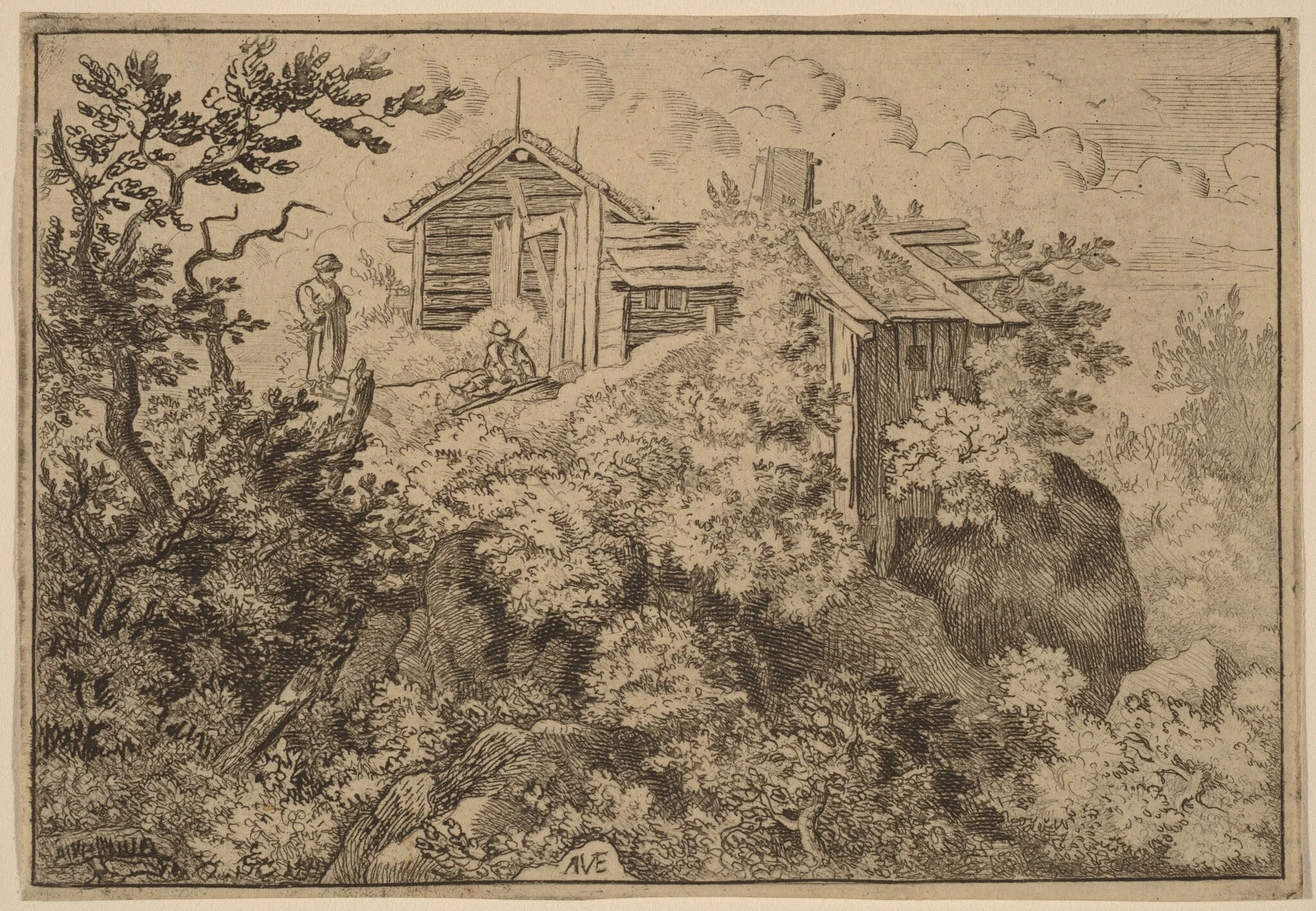 Three Cottages on a Rock