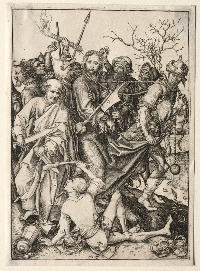 The Passion: Christ Taken Captive, by Martin Schongauer, 1480