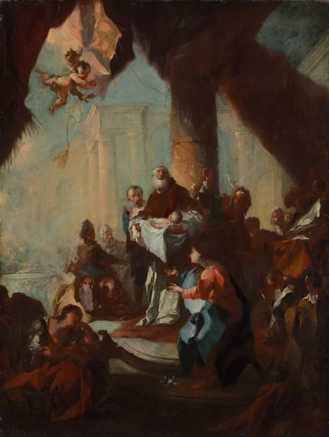 Study for "The Presentation of Christ in the Temple" (for Saint Ulrich, Vienna), by Franz Anton Maulbertsch, unspecified, 1750