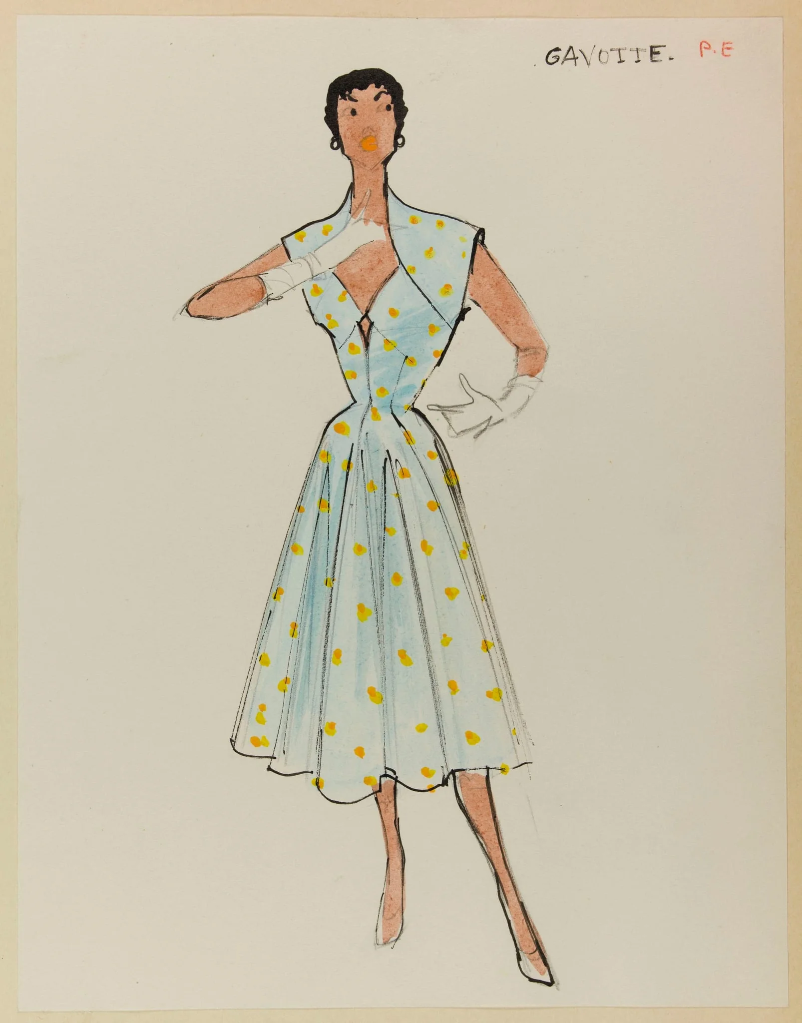 Gavotte, by Marie-Louise Carven, 1953