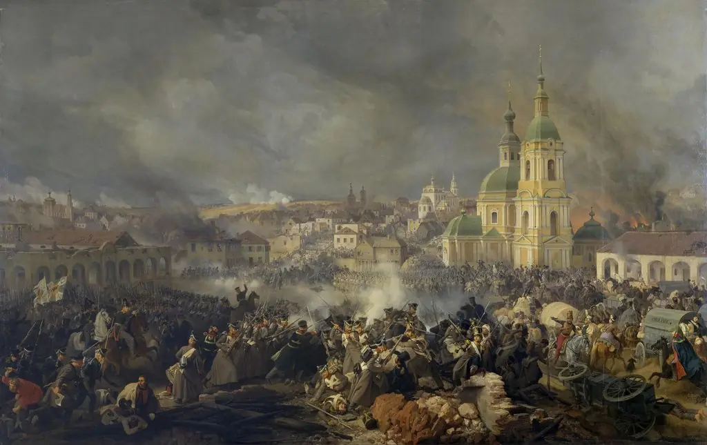 Battle of Viazma on 22 October (3 November) 1812