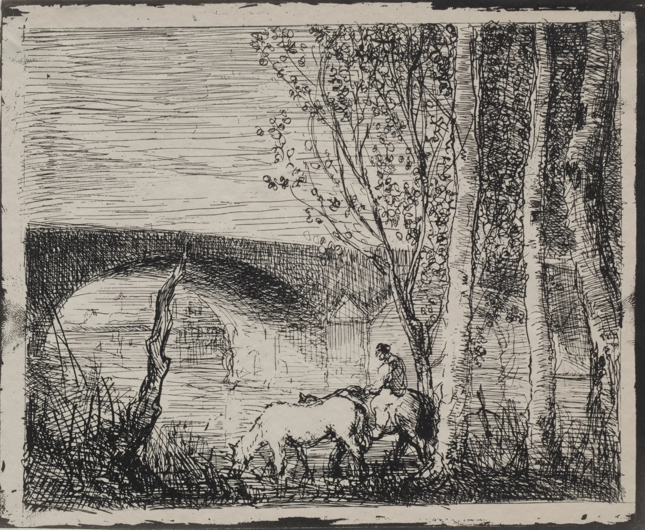 The Bridge, by Charles François Daubigny, 1862