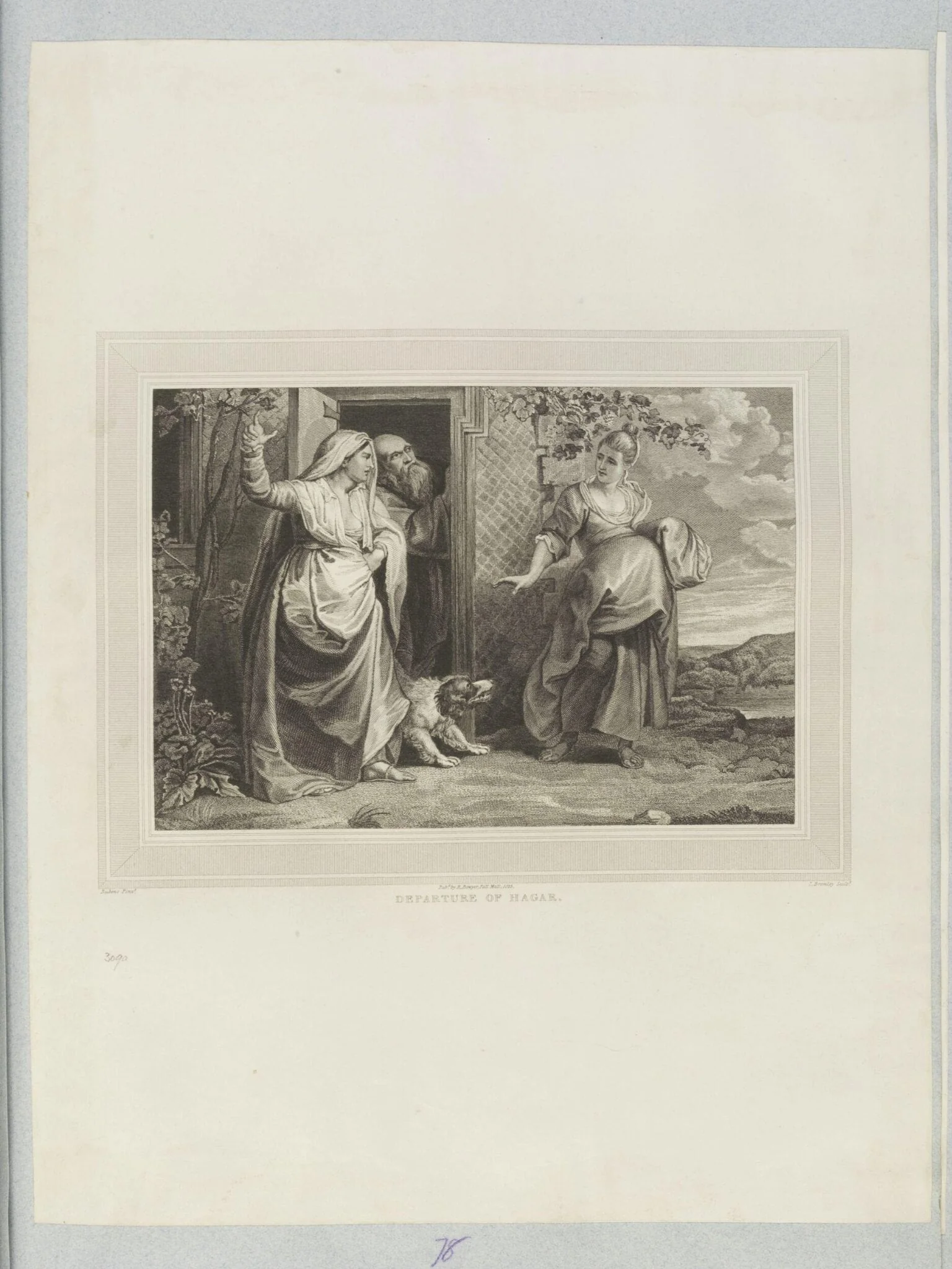 Departure of Hagar, by John Charles Bromley, 1850