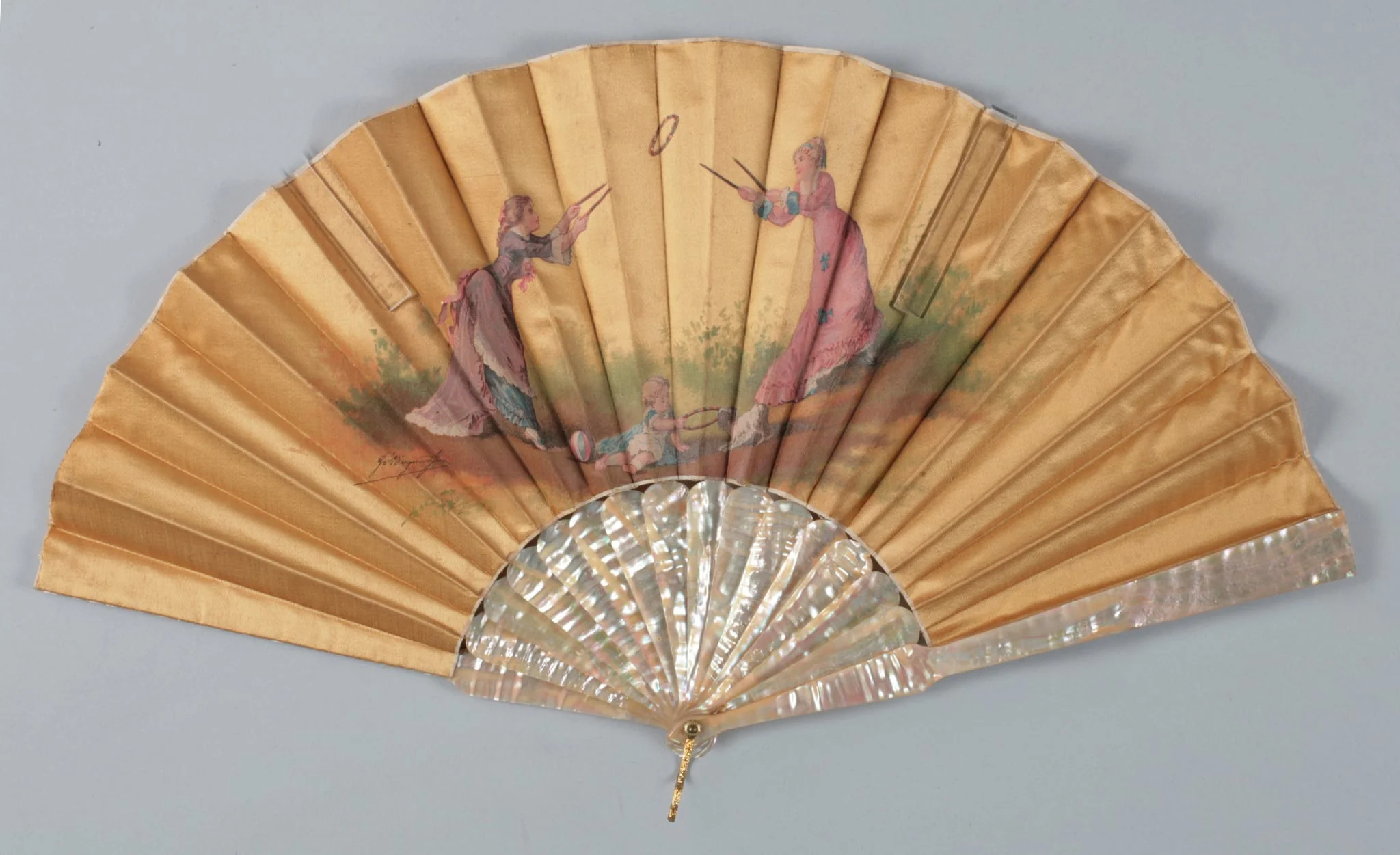 Eventail plié, by Inconnu, unspecified, 1880
