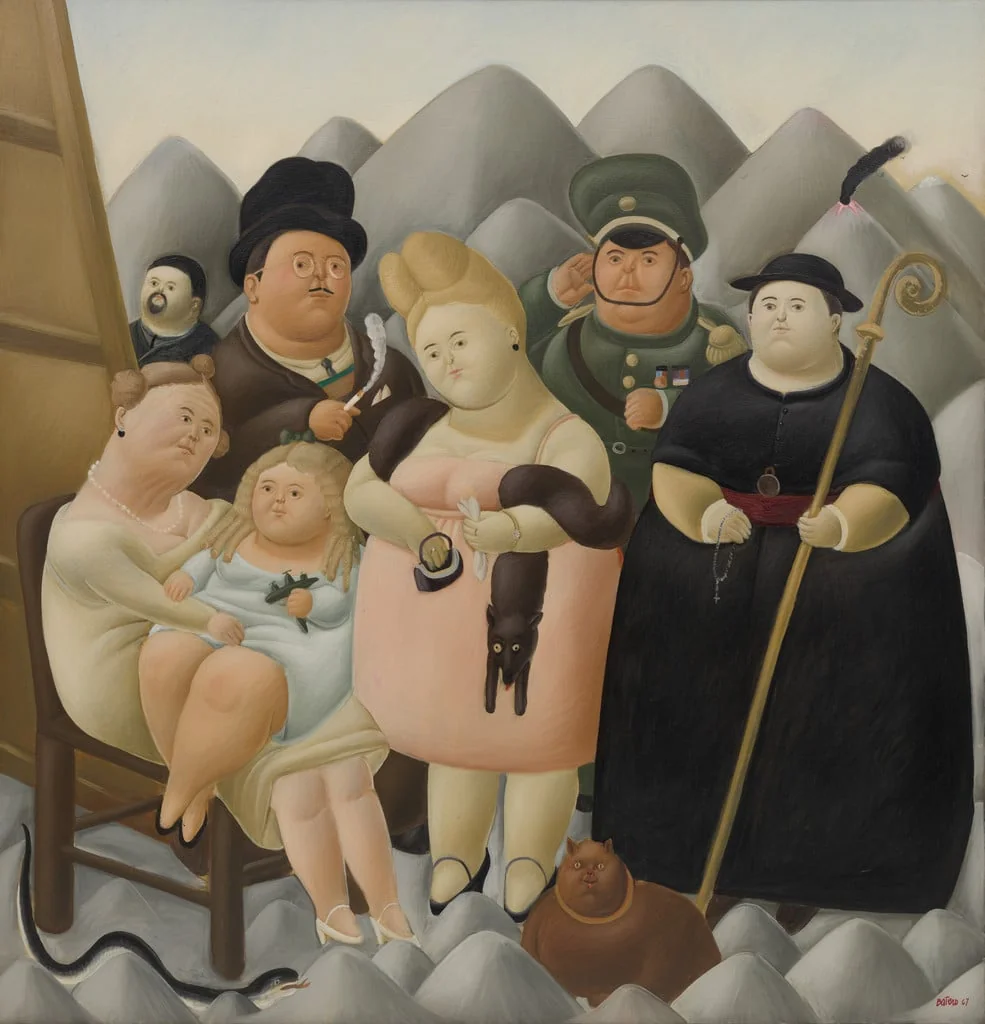 Untitled, by Fernando Botero, oil, 1967