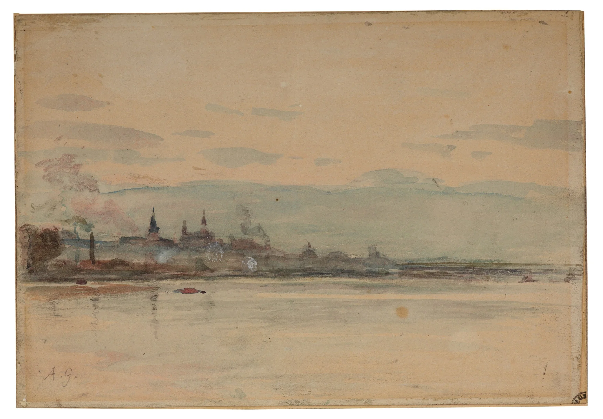 The Vistula near Warsaw, by Aleksander Gierymski, unspecified, 1890