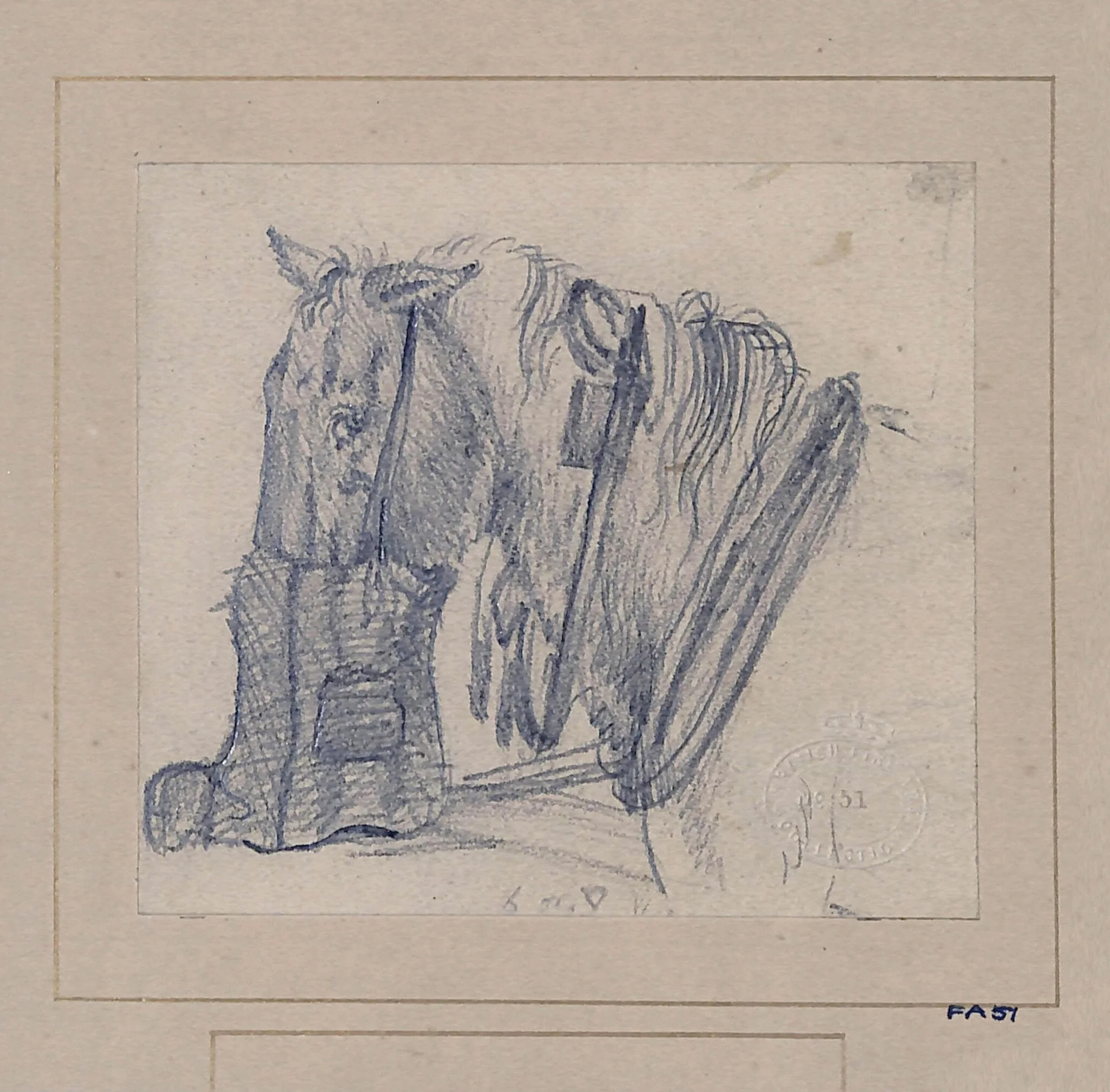 Drawing of a horse