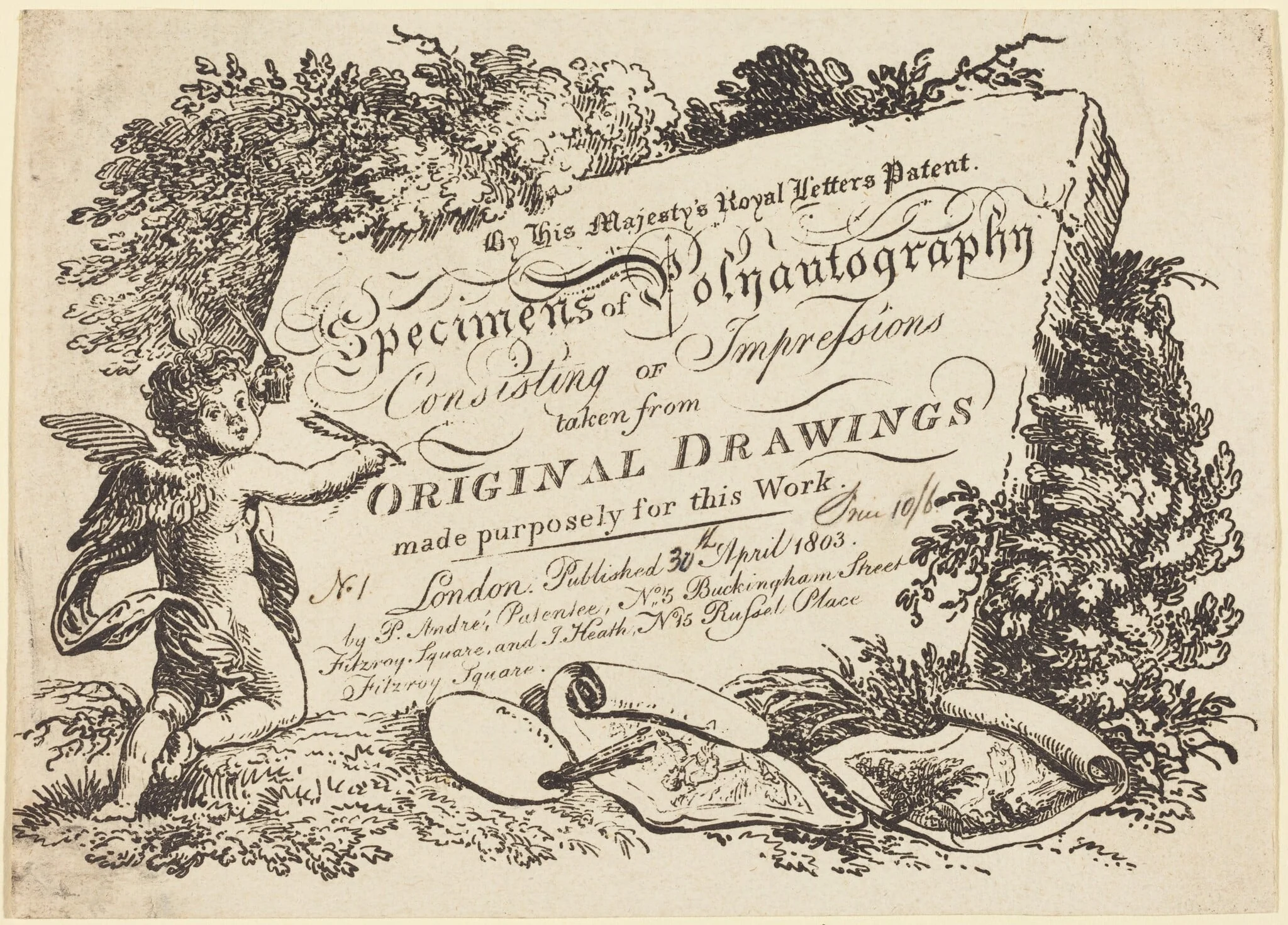Title Page, by British 19th Century, ink, 1803