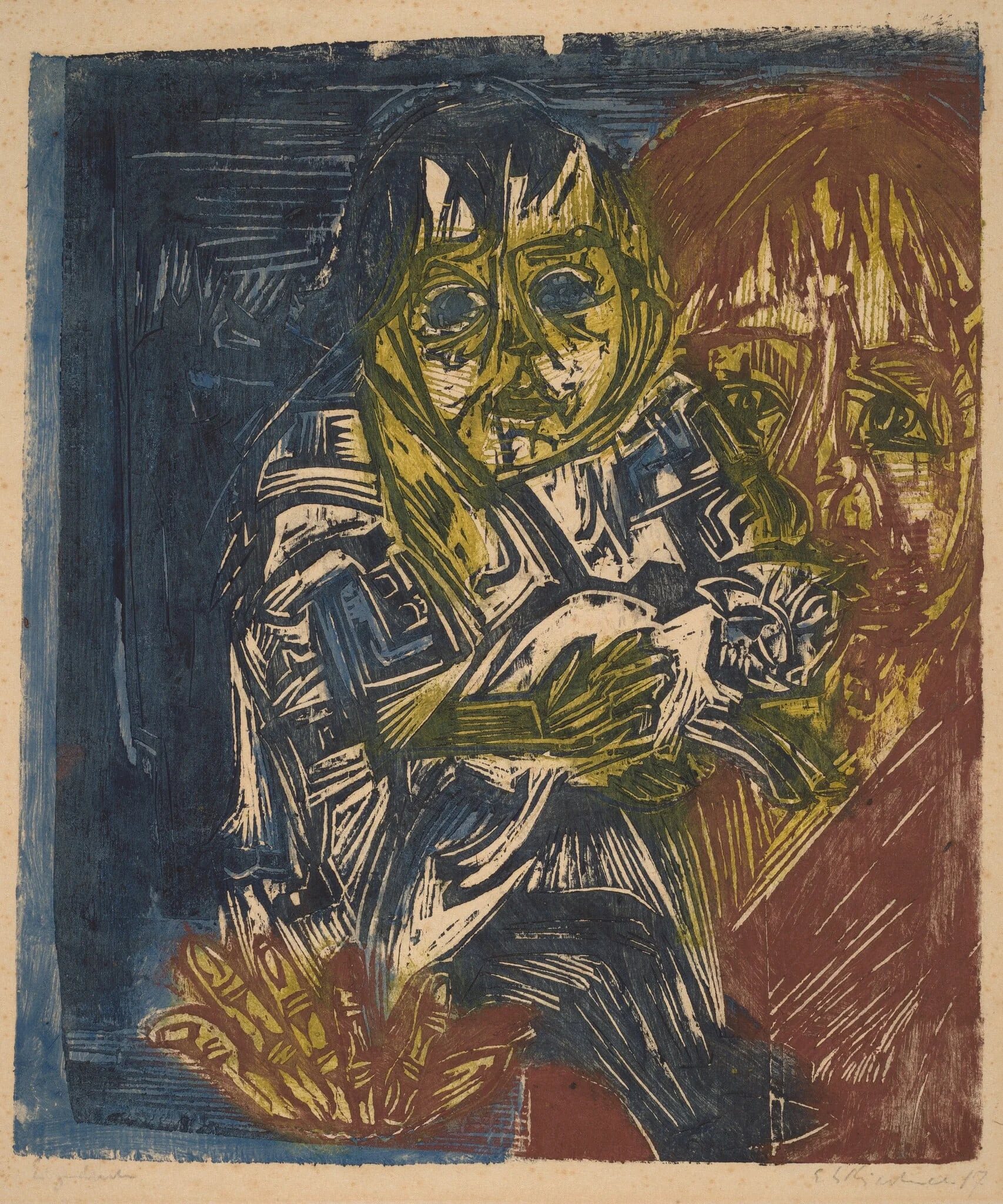 Young Woman with a Child (Mädchen mit Kind)