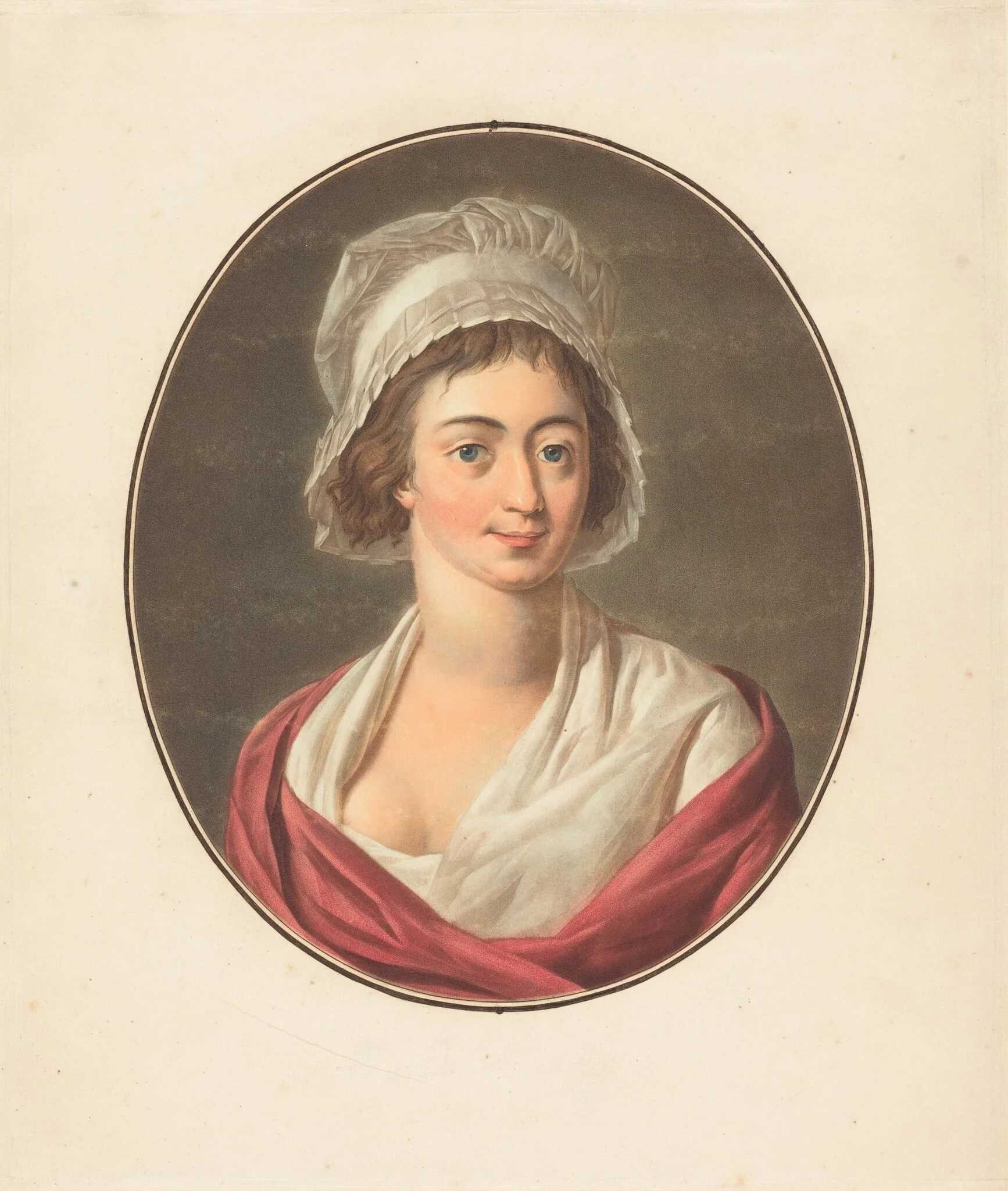 Charlotte Corday, by Pierre-Michel Alix, paint, 1793