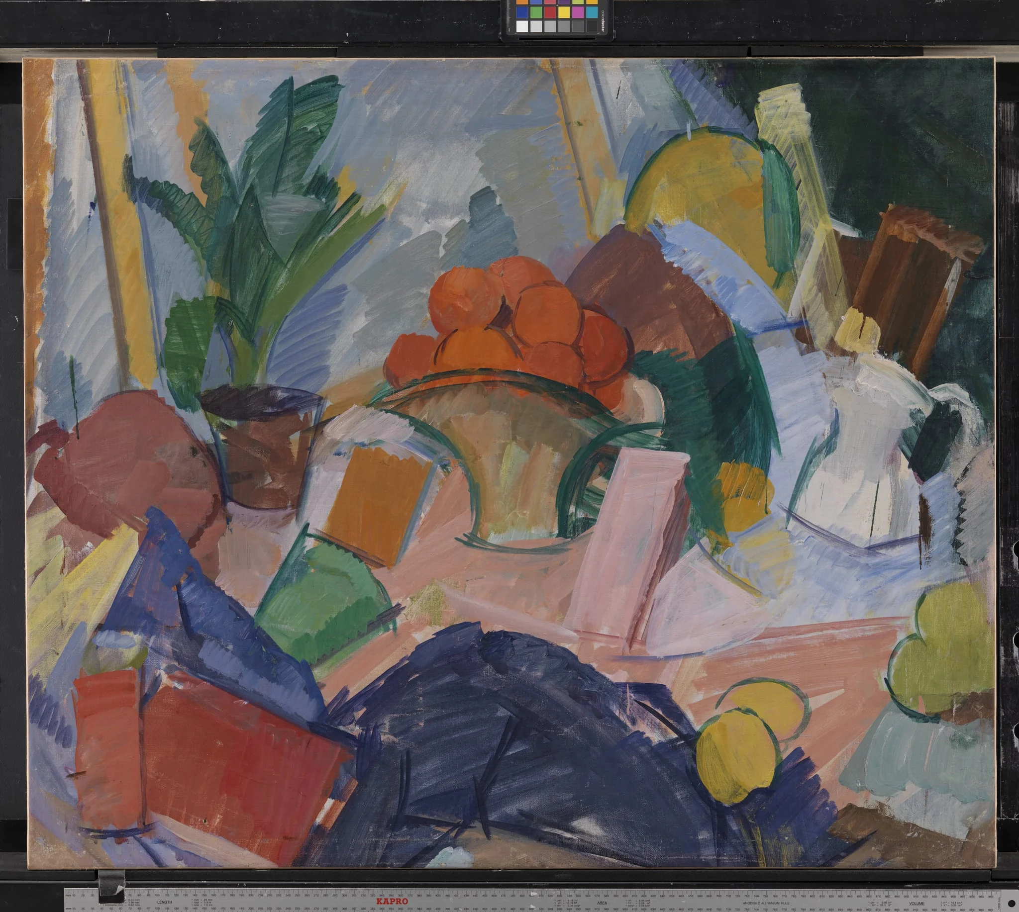 Still Life with Oranges in a Basket, by Unknown, unspecified, 1923