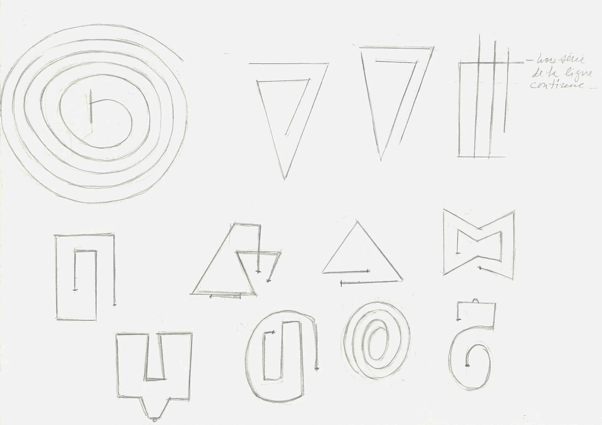 Μολύβι για Κοσμήματα 12 Σχέδια, by Alex Mylona, 1970