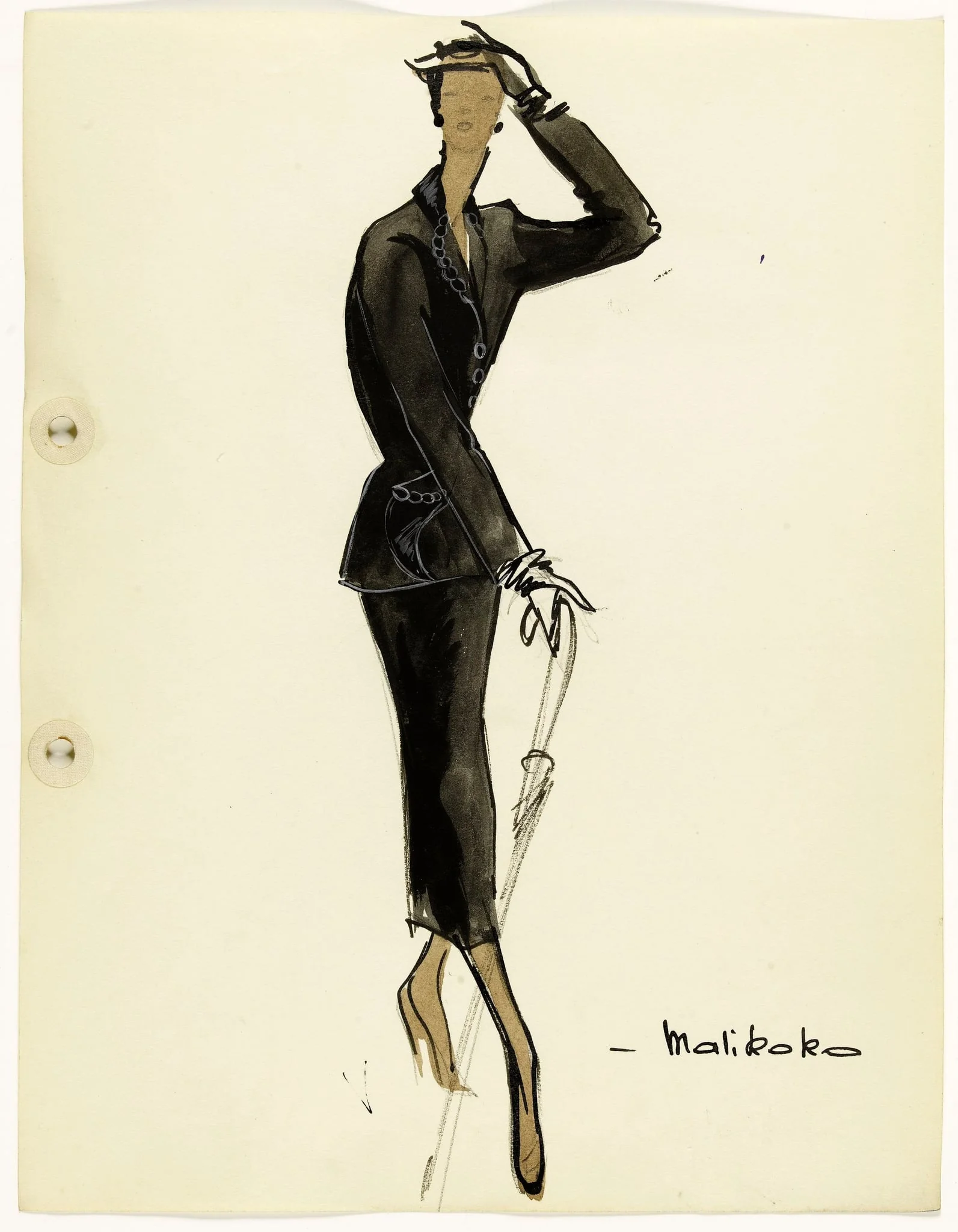 'Malikoko', by Marie-Louise Carven, 1951