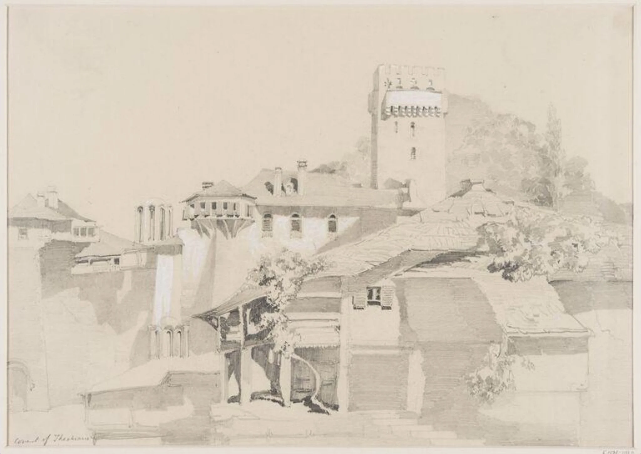 Convent of Theokiario [Dochiarion], by Unknown, 1850