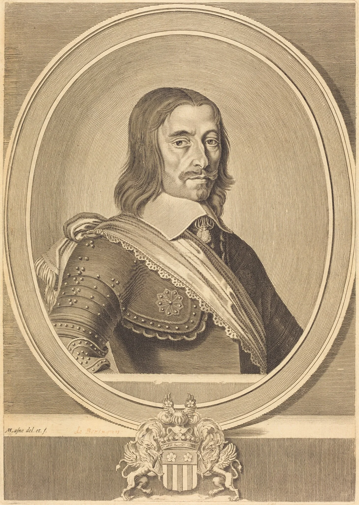 Henri de Beringhen, by Michel Lasne, ink, 1628