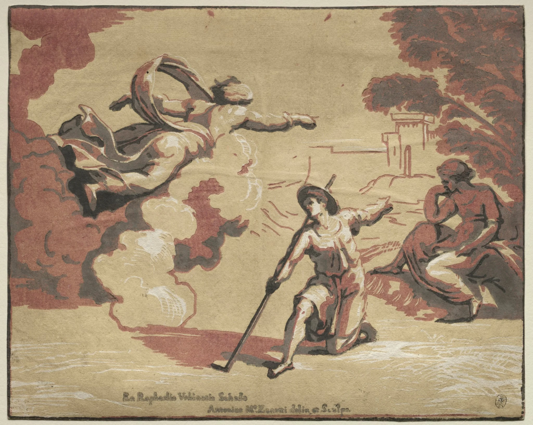 God Appearing to Isaac, by Antonio Maria I Zanetti, 1723