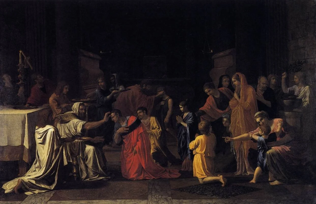 The Sacrament of Confirmation, by Nicolas Poussin, oil, 1645
