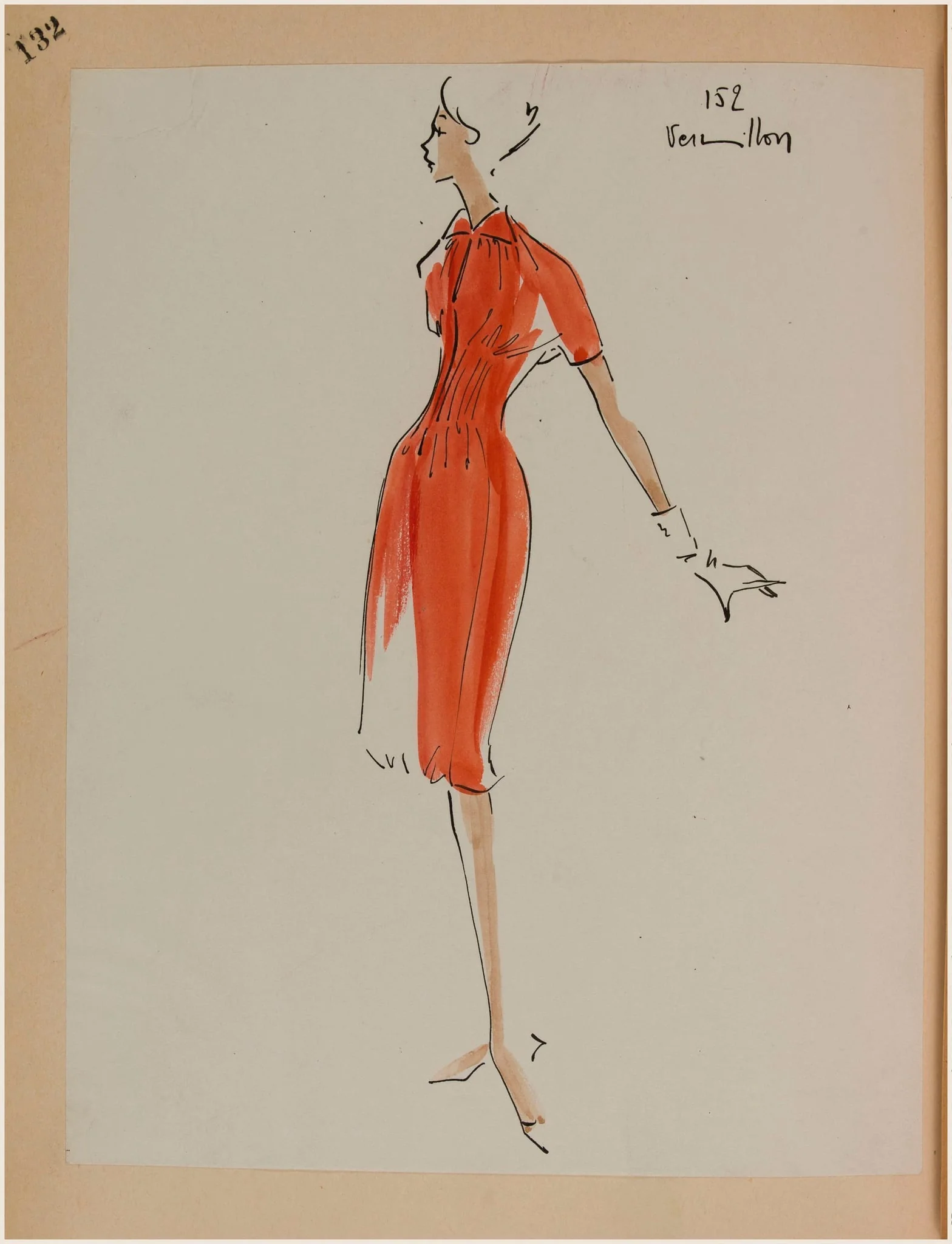 Vemillon, by Carven, 1958
