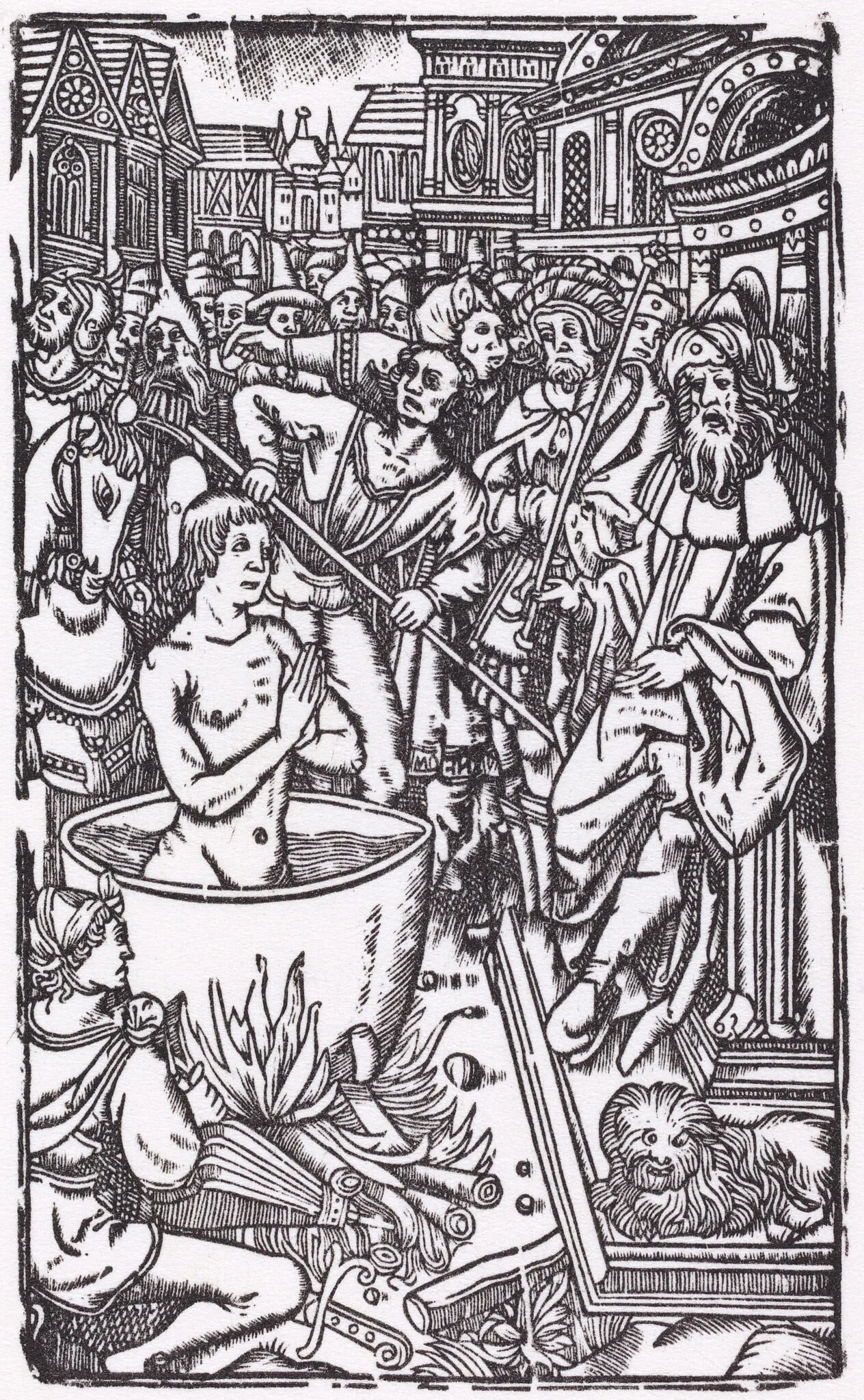 The Martyrdom of a Saint, by French 16th Century, ink, 1550